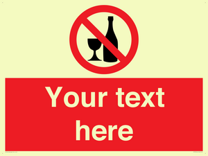 Custom prohibition no alcohol